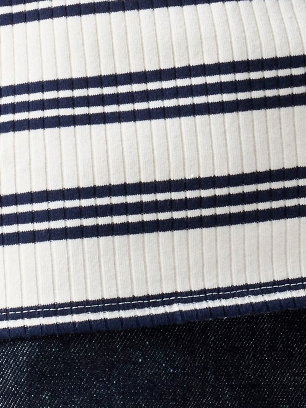 J crew Striped Knit Tank Top - Navy & White xs new - Picture 4 of 8